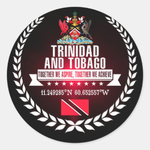 Sticker Rond Le Trinidad-et-Tobago