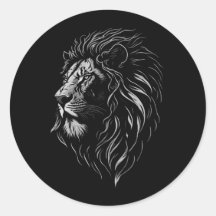 Le visage de Lion majestueux