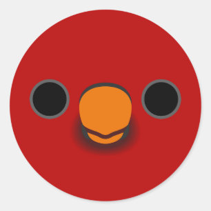 Sticker Rond Le visage d'une gloire cardinale