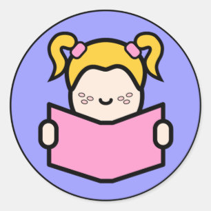 Sticker Rond Lecteur Pony Tail