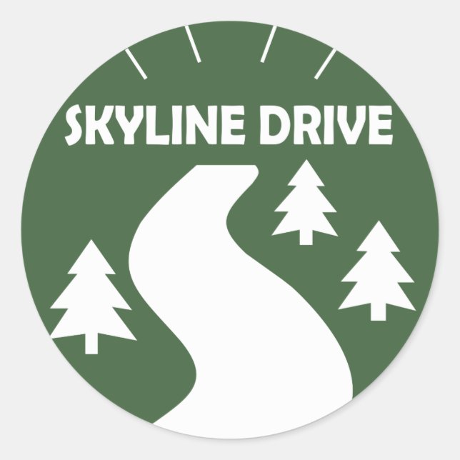 Sticker Rond Lecteur Skyline (Devant)