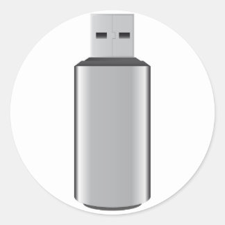 Sticker Rond lecteur USB