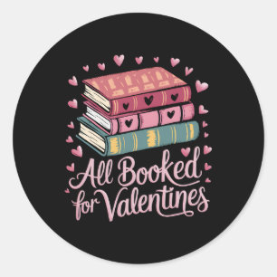 Sticker Rond Lecture Professeur Valentines Jour Tout Réservé Po