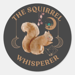 Sticker Rond L'écureuil Whisperer mignon Ramadan Moubarak Karee