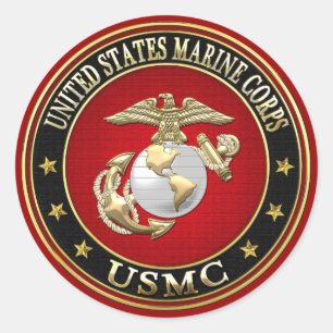 Sticker Rond L'EGA d'usmc [Edition spéciale] [3D]