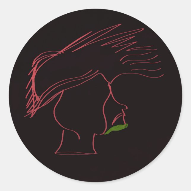 Sticker Rond Legendary Rockstar  (Devant)