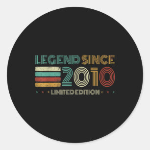 Sticker Rond Légende de 15 ans depuis son 15e anniversaire en 2