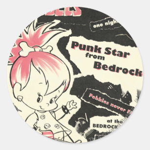 Sticker Rond Légende de punk rock de PEBBLES™