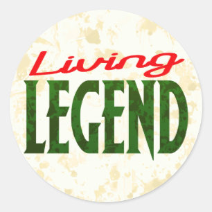 Sticker Rond Légende vivante