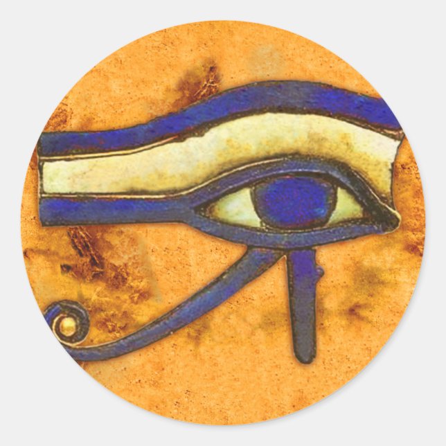 Sticker Rond L'Egypte ancienne L'oeil de Horus (Devant)