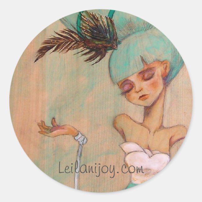 Sticker Rond Leilanijoy.com (Devant)