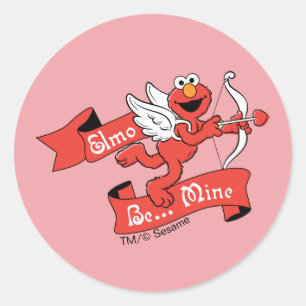 Sticker Rond L'Elmo Cupidon de la Saint-Valentin