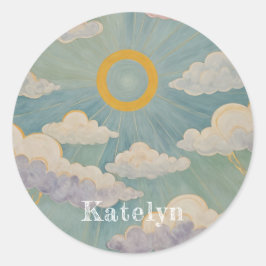 Sticker Rond L'Embrace de Daybreak personnalisée