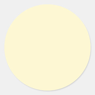 Sticker Rond Lémonade Jaune Couleur Solide Classic Elegant