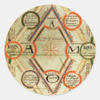 Sticker Rond L'Enchiridion de Byrthferth et l'Computus