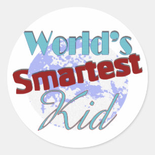 Sticker Rond L'enfant le plus futé des mondes