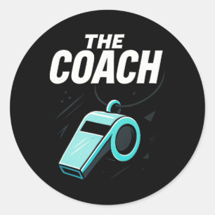 Sticker Rond L'Entraîneur - Motivation de leadership sportif Sp