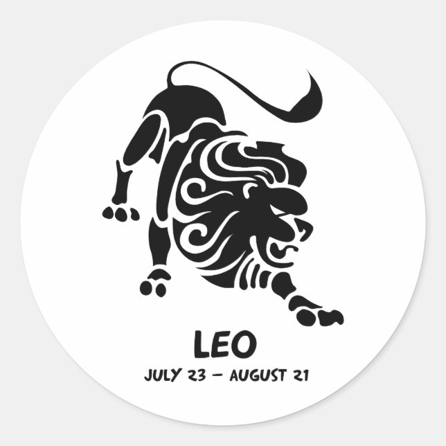 Sticker Rond Leo (Devant)