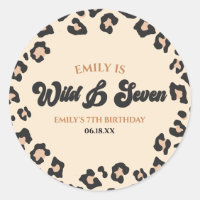 Leopard Cheetah Wild et sept fête d'anniversaire
