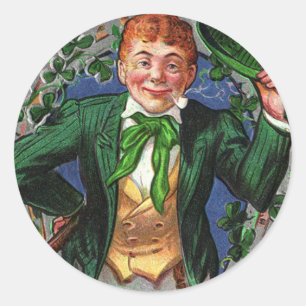 Sticker Rond Leprechaun