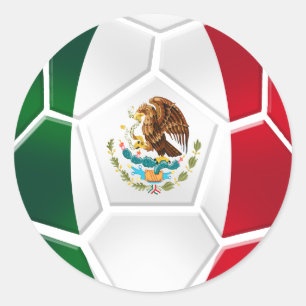 Sticker Rond L'équipe de football nationale mexicaine évente