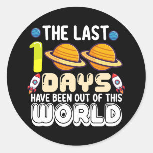 Sticker Rond Les 100 Derniers jours ont été sortis de ce monde