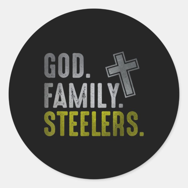 Sticker Rond les aciers de bonne famille (Devant)