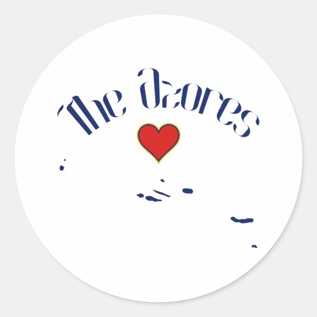 Sticker Rond Les Açores (Devant)