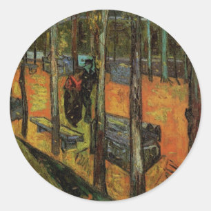 Sticker Rond Les Alyscamps (Cimetière) de Vincent van Gogh