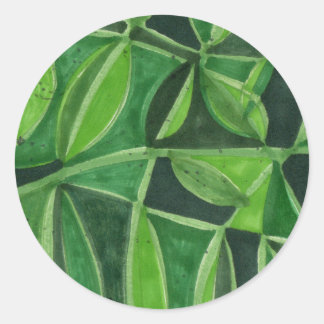 Sticker Rond Les amoureux plantes s'unissent
