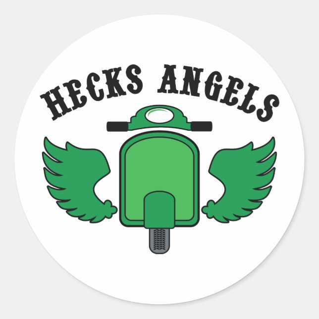 Sticker Rond Les anges de Heck (Devant)