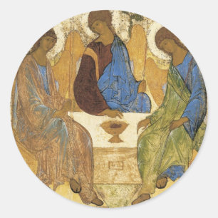 Sticker Rond Les Anges De Mamre Trinity