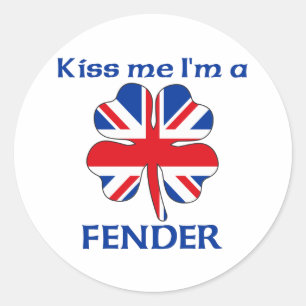 Sticker Rond Les Anglais personnalisés m'embrassent que je sui