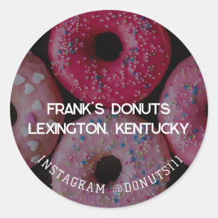 Sticker Rond Les beignets