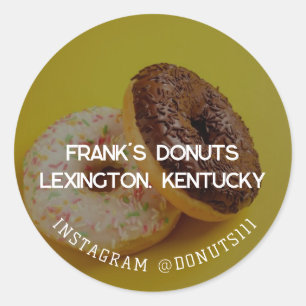 Sticker Rond Les beignets