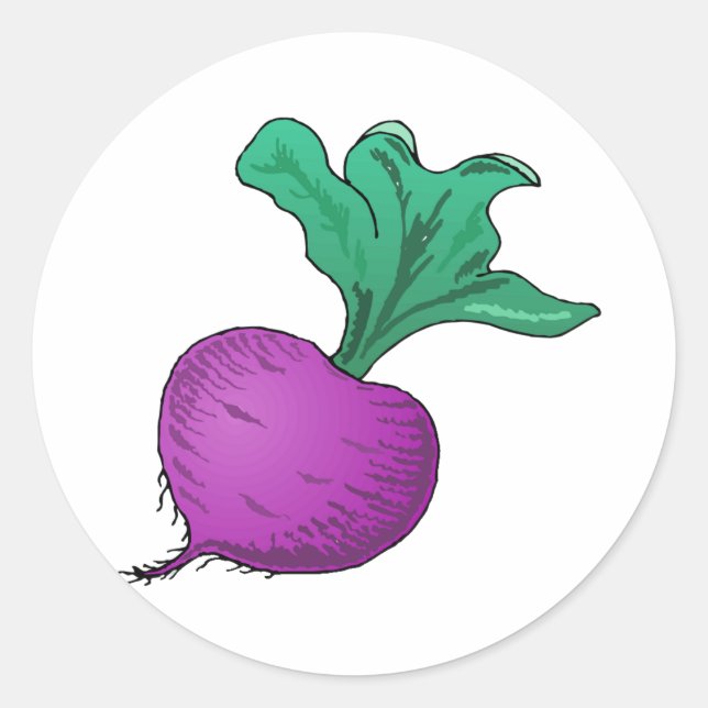 Sticker Rond Les betteraves (Devant)