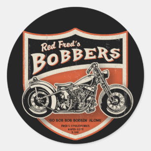 Sticker Rond Les Bobbers de Red Fred