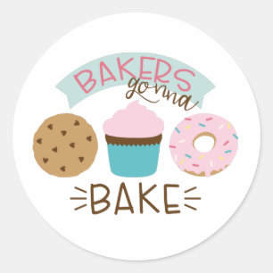Sticker Rond Les boulangers vont cuire