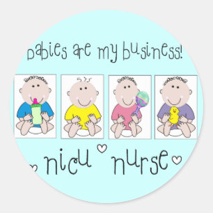 Sticker Rond Les cadeaux "bébés d'INFIRMIÈRE de NICU sont me