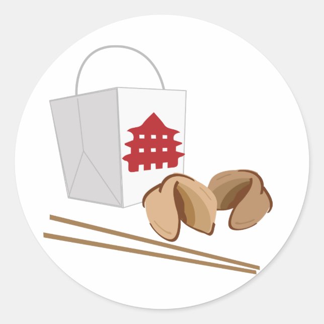 Sticker Rond Les Chinois sortent (Devant)