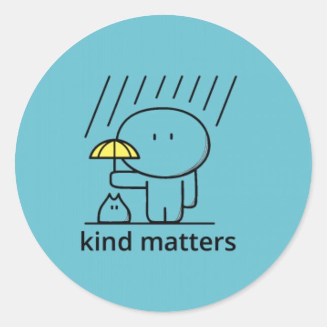 Sticker Rond Les choses du genre (Devant)