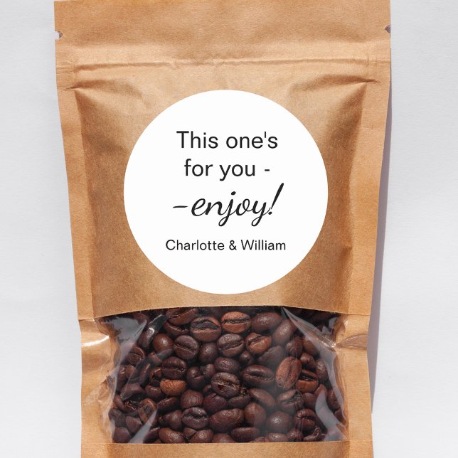 Sticker Rond Les clients privilégient la mariage blanche noire (Créateur téléchargé)