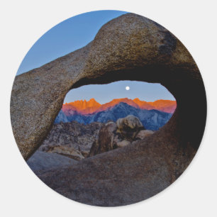 Sticker Rond Les collines panoramiques de l'Alabama nichées
