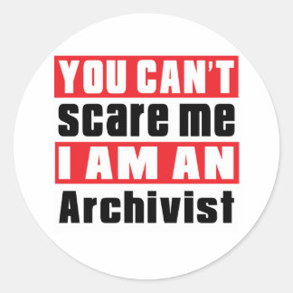Sticker Rond Les conceptions de la peur des archivistes