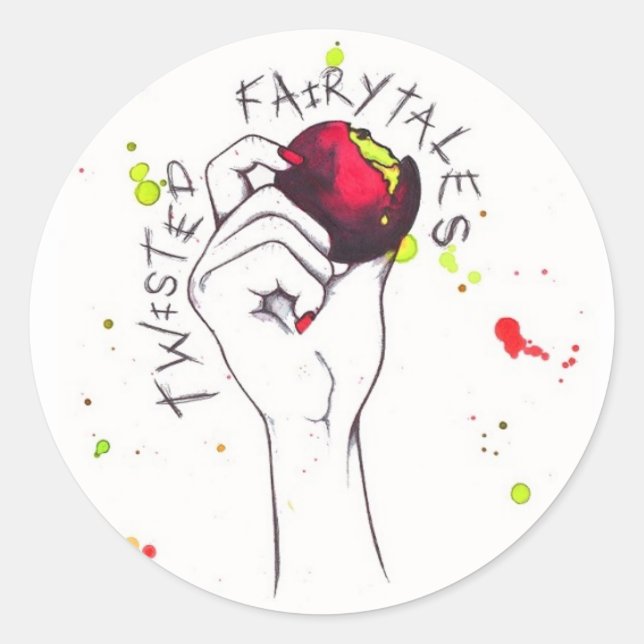 Sticker Rond Les contes tordus (Devant)