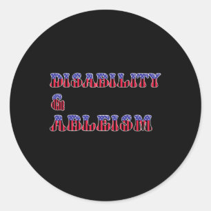 Sticker Rond Les droits d'invalidité et d'abandon sont des droi