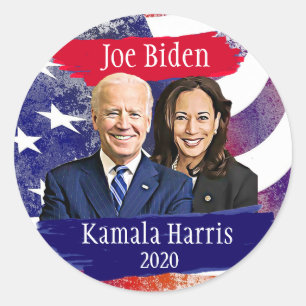 Sticker Rond Les élections de 2020 de Joe Biden et Kamala Harr