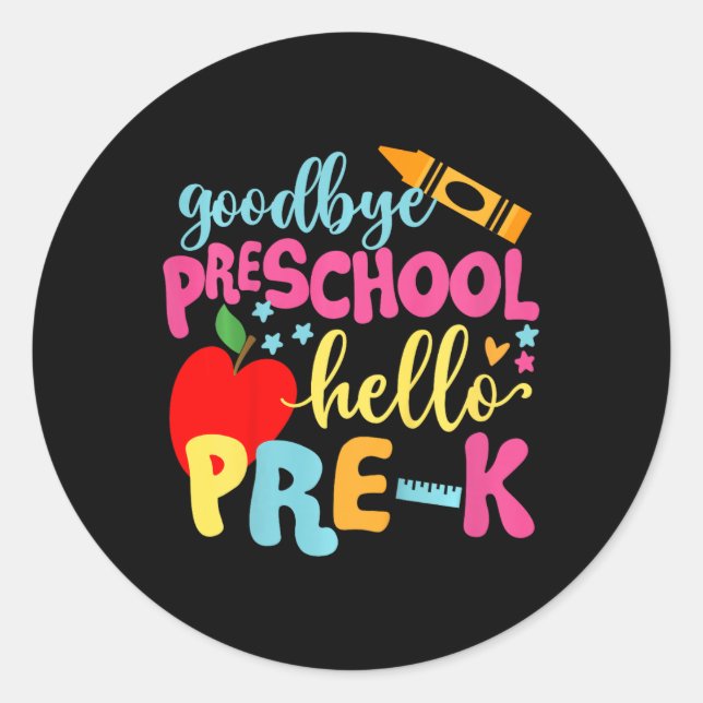 Sticker Rond Les Enfants Reviennent À L'École (Devant)