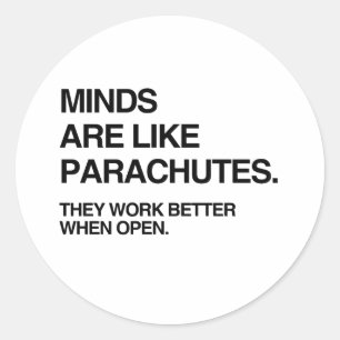 Sticker Rond LES ESprits SONT COMME LES PARACHUTES.png