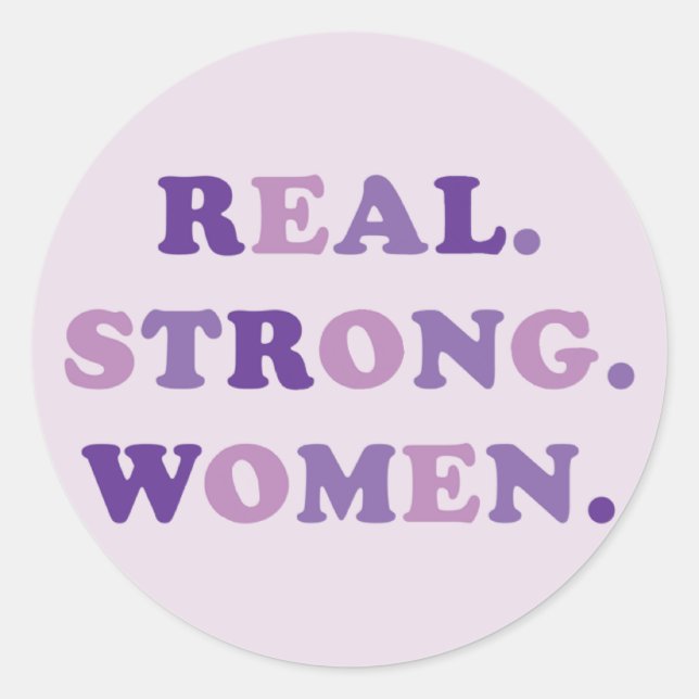 Sticker Rond les femmes. (Devant)